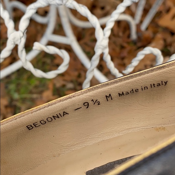 Vintage Bally Navy Blue Leather Made in Italy Heels - Picture 5 of 12